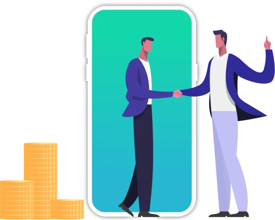 image of two business partners shaking hands